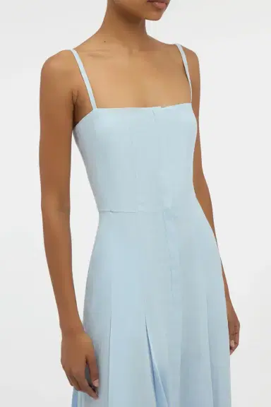 Gabriela Hearst Magritte Dress in Light Blue Aloe Linen | Thumbnail 5 Gabriela Hearst Magritte Dress in Light Blue Aloe Linen | Thumbnail 5