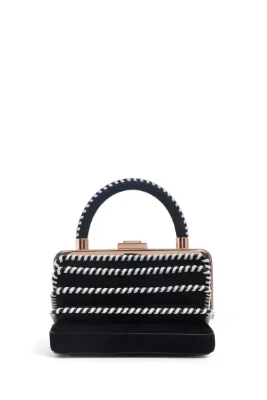 Gabriela Hearst Whipstitch Diana Bag in Black Suede | Thumbnail 2 Gabriela Hearst Whipstitch Diana Bag in Black Suede | Thumbnail 2
