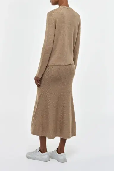 Gabriela Hearst Manni Knit Maxi Skirt in Camel Cashmere | Thumbnail 4 Gabriela Hearst Manni Knit Maxi Skirt in Camel Cashmere | Thumbnail 4