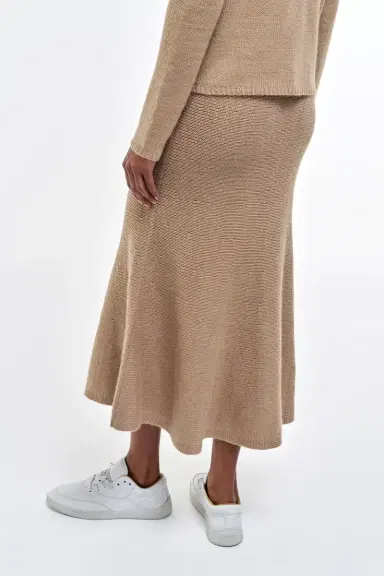 Gabriela Hearst Manni Knit Maxi Skirt in Camel Cashmere | Thumbnail 5 Gabriela Hearst Manni Knit Maxi Skirt in Camel Cashmere | Thumbnail 5