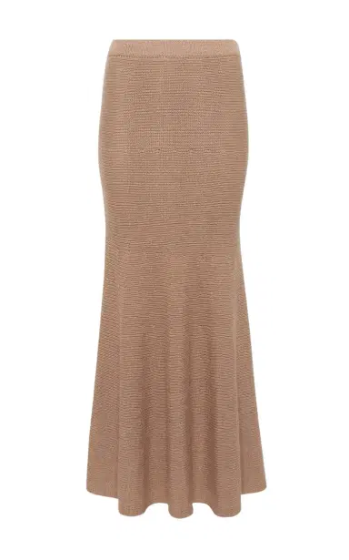 Gabriela Hearst Manni Knit Maxi Skirt in Camel Cashmere | Thumbnail 1 Gabriela Hearst Manni Knit Maxi Skirt in Camel Cashmere | Thumbnail 1