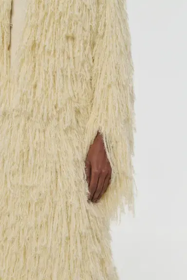 Gabriela Hearst Amina Fringe Knit Jacket in Off White Silk Cashmere | Thumbnail 7 Gabriela Hearst Amina Fringe Knit Jacket in Off White Silk Cashmere | Thumbnail 7