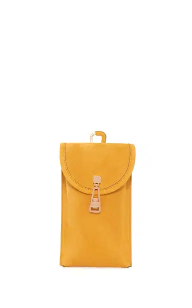 Gabriela Hearst Sunglasses Pouch in Golden Birch Suede | Thumbnail 1 Gabriela Hearst Sunglasses Pouch in Golden Birch Suede | Thumbnail 1