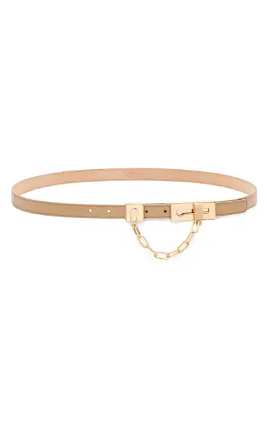 Gabriela Hearst Lock Belt in Nude Leather | Thumbnail 1 Gabriela Hearst Lock Belt in Nude Leather | Thumbnail 1