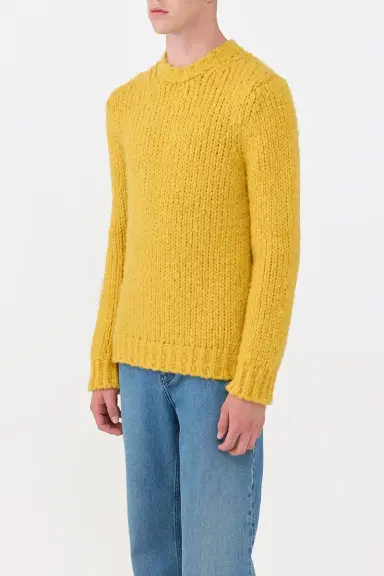 Gabriela Hearst Lawrence Knit Sweater in Golden Birch Welfat Cashmere | Thumbnail 3 Gabriela Hearst Lawrence Knit Sweater in Golden Birch Welfat Cashmere | Thumbnail 3