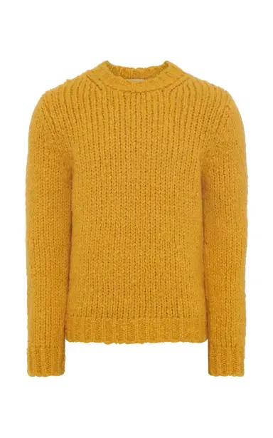 Gabriela Hearst Lawrence Knit Sweater in Golden Birch Welfat Cashmere | Thumbnail 1 Gabriela Hearst Lawrence Knit Sweater in Golden Birch Welfat Cashmere | Thumbnail 1