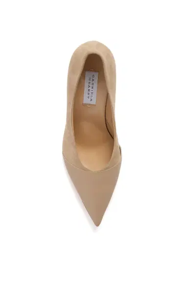 Gabriela Hearst Empress High Heel Stiletto Pump in Nude Suede & Leather | Thumbnail 4 Gabriela Hearst Empress High Heel Stiletto Pump in Nude Suede & Leather | Thumbnail 4