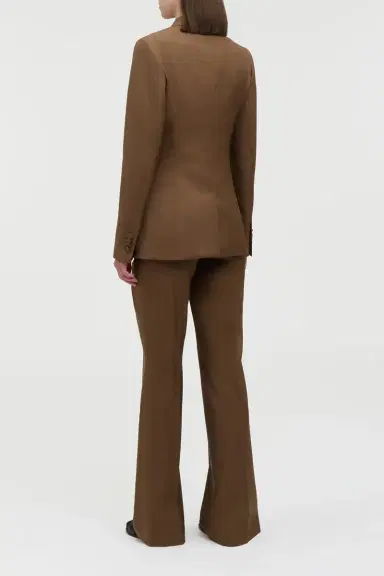 Gabriela Hearst Angela Blazer in Chestnut Wool Silk | Thumbnail 5 Gabriela Hearst Angela Blazer in Chestnut Wool Silk | Thumbnail 5
