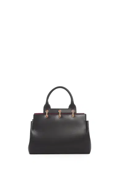 Gabriela Hearst Small Amethyst Tote Bag in Black Nappa Leather | Thumbnail 1 Gabriela Hearst Small Amethyst Tote Bag in Black Nappa Leather | Thumbnail 1