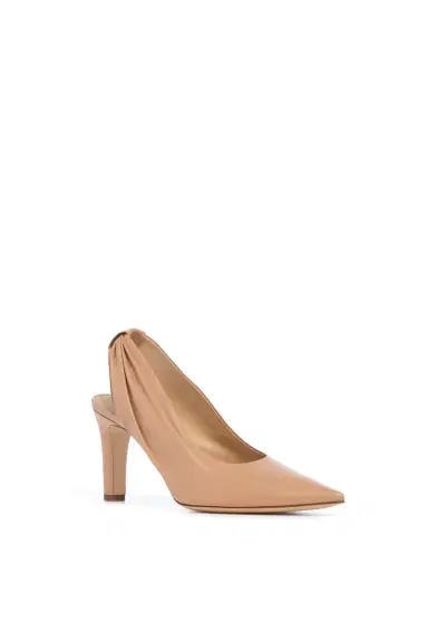 Gabriela Hearst Amari Slingback Pump in Nude Leather | Thumbnail 2 Gabriela Hearst Amari Slingback Pump in Nude Leather | Thumbnail 2