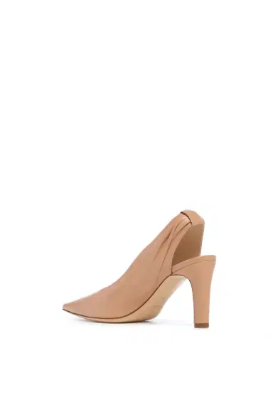 Gabriela Hearst Amari Slingback Pump in Nude Leather | Thumbnail 3 Gabriela Hearst Amari Slingback Pump in Nude Leather | Thumbnail 3