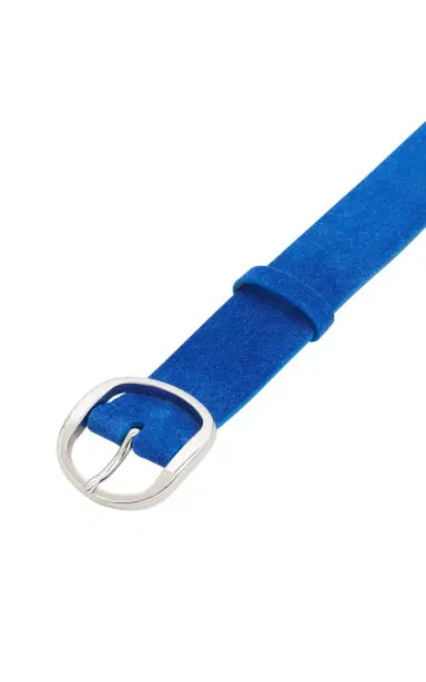 Gabriela Hearst Elster Belt in Cobalt Suede | Thumbnail 3 Gabriela Hearst Elster Belt in Cobalt Suede | Thumbnail 3