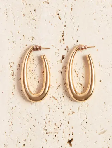 GABRIELA HEARST Large Drop Earrings in 18K Yellow Gold | Thumbnail 3 GABRIELA HEARST Large Drop Earrings in 18K Yellow Gold | Thumbnail 3