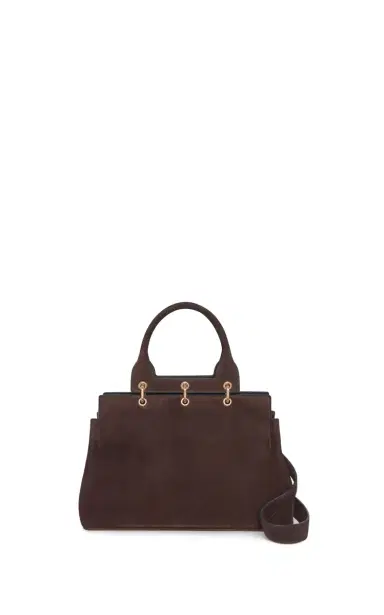 Gabriela Hearst Small Amethyst Tote Bag in Dark Brown Suede | Thumbnail 4 Gabriela Hearst Small Amethyst Tote Bag in Dark Brown Suede | Thumbnail 4
