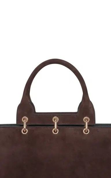 Gabriela Hearst Small Amethyst Tote Bag in Dark Brown Suede | Thumbnail 6 Gabriela Hearst Small Amethyst Tote Bag in Dark Brown Suede | Thumbnail 6