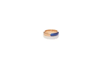 Gabriela Hearst Ring in 18K Rose Gold & Vitreous Blue Enamel | Thumbnail 2 Gabriela Hearst Ring in 18K Rose Gold & Vitreous Blue Enamel | Thumbnail 2