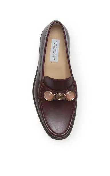 Gabriela Hearst Melchora Stone Loafer in Bordeaux Leather | Thumbnail 4 Gabriela Hearst Melchora Stone Loafer in Bordeaux Leather | Thumbnail 4