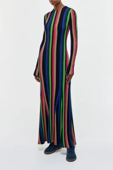 Gabriela Hearst Affinity Knit Maxi Dress in Multi Cashmere Silk | Thumbnail 3 Gabriela Hearst Affinity Knit Maxi Dress in Multi Cashmere Silk | Thumbnail 3