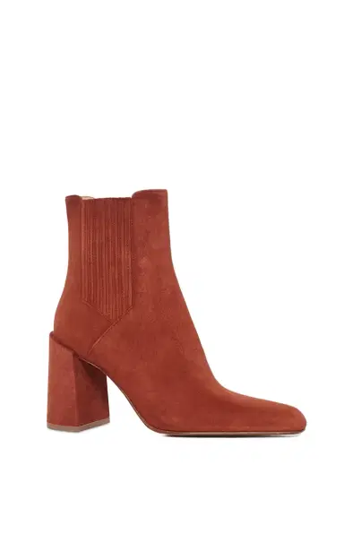 Gabriela Hearst Luke High Heel Ankle Boot in Burnt Sienna Suede | Thumbnail 3 Gabriela Hearst Luke High Heel Ankle Boot in Burnt Sienna Suede | Thumbnail 3