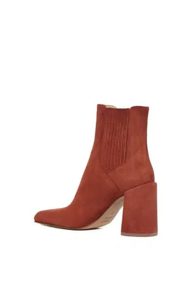 Gabriela Hearst Luke High Heel Ankle Boot in Burnt Sienna Suede | Thumbnail 4 Gabriela Hearst Luke High Heel Ankle Boot in Burnt Sienna Suede | Thumbnail 4