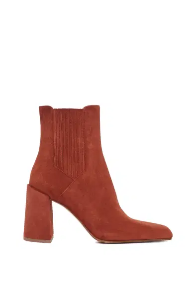 Gabriela Hearst Luke High Heel Ankle Boot in Burnt Sienna Suede | Thumbnail 1 Gabriela Hearst Luke High Heel Ankle Boot in Burnt Sienna Suede | Thumbnail 1