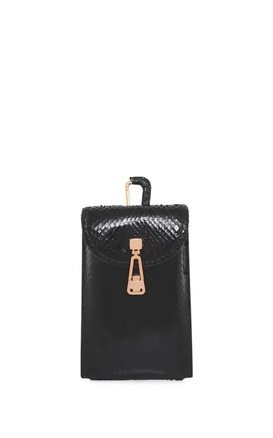 Gabriela Hearst Sunglasses Pouch in Black Snakeskin | Thumbnail 1 Gabriela Hearst Sunglasses Pouch in Black Snakeskin | Thumbnail 1