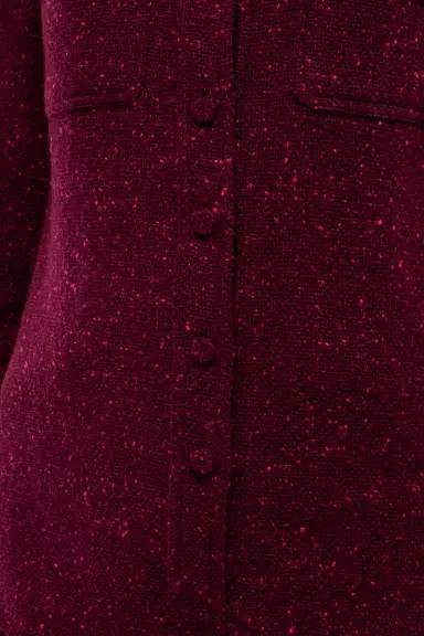 Gabriela Hearst John Austin Shirt in Bordeaux Speckled Cashmere | Thumbnail 6 Gabriela Hearst John Austin Shirt in Bordeaux Speckled Cashmere | Thumbnail 6