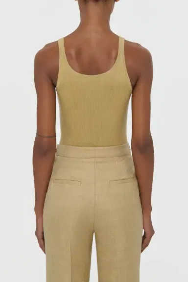 Gabriela Hearst Cinxia Knit Tank Top in Hay Cashmere Silk | Thumbnail 4 Gabriela Hearst Cinxia Knit Tank Top in Hay Cashmere Silk | Thumbnail 4