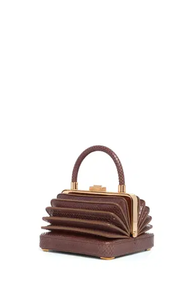 Gabriela Hearst Small Diana Bag in Chocolate Snakeskin | Thumbnail 1 Gabriela Hearst Small Diana Bag in Chocolate Snakeskin | Thumbnail 1