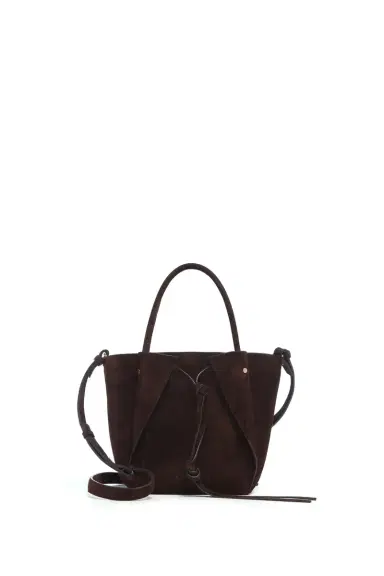 Gabriela Hearst Small Marija Tote Bag in Chocolate Suede | Thumbnail 1 Gabriela Hearst Small Marija Tote Bag in Chocolate Suede | Thumbnail 1