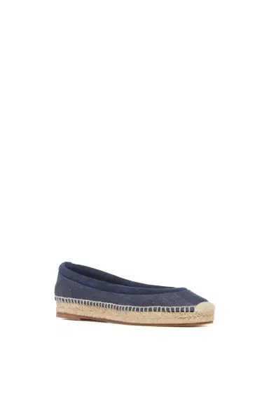 Gabriela Hearst Chariot Espadrille in Recycled Cotton Linen Denim & Suede | Thumbnail 2 Gabriela Hearst Chariot Espadrille in Recycled Cotton Linen Denim & Suede | Thumbnail 2