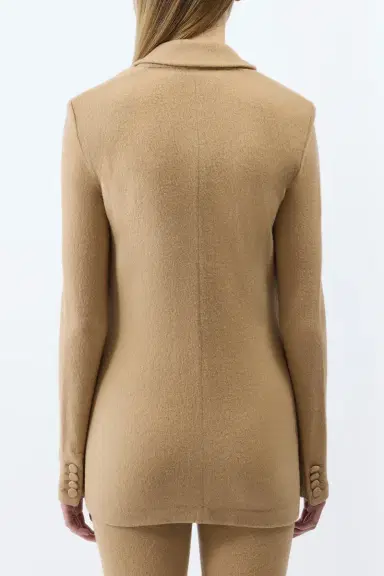 Gabriela Hearst Zander Knit Jacket in Camel Brushed Cashmere | Thumbnail 4 Gabriela Hearst Zander Knit Jacket in Camel Brushed Cashmere | Thumbnail 4