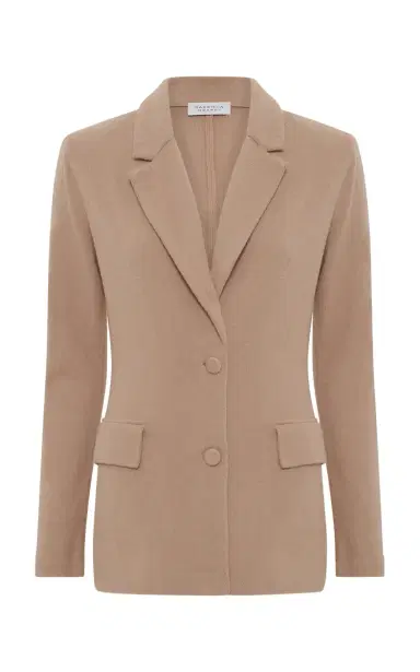 Gabriela Hearst Zander Knit Jacket in Camel Brushed Cashmere | Thumbnail 1 Gabriela Hearst Zander Knit Jacket in Camel Brushed Cashmere | Thumbnail 1
