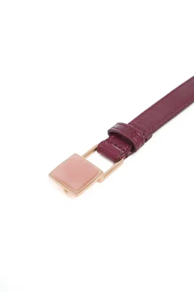 Gabriela Hearst Nina Stone Belt in Bordeaux Leather | Thumbnail 2 Gabriela Hearst Nina Stone Belt in Bordeaux Leather | Thumbnail 2