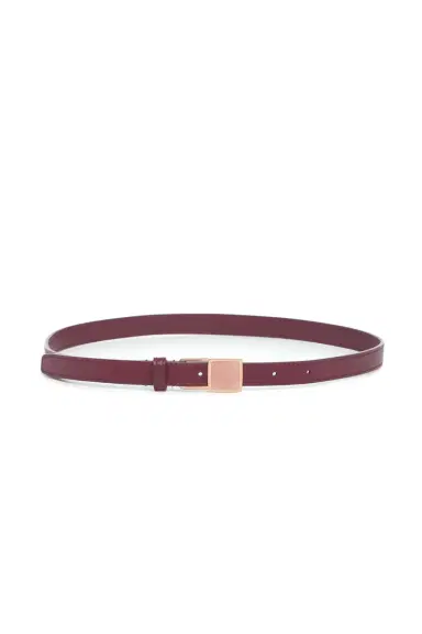 Gabriela Hearst Nina Stone Belt in Bordeaux Leather | Thumbnail 1 Gabriela Hearst Nina Stone Belt in Bordeaux Leather | Thumbnail 1