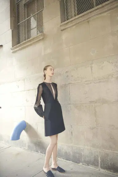 Gabriela Hearst Henrietta Sheer Dress in Black Organza | Thumbnail 2 Gabriela Hearst Henrietta Sheer Dress in Black Organza | Thumbnail 2