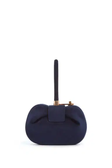 Gabriela Hearst Demi Bag in Navy Suede | Thumbnail 2 Gabriela Hearst Demi Bag in Navy Suede | Thumbnail 2