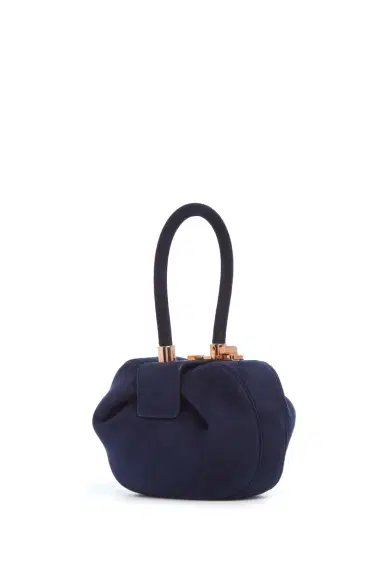 Gabriela Hearst Demi Bag in Navy Suede | Thumbnail 1 Gabriela Hearst Demi Bag in Navy Suede | Thumbnail 1