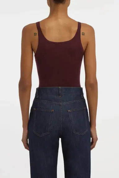 Gabriela Hearst Cinxia Knit Tank Top in Bordeaux Cashmere Silk with Hemp | Thumbnail 4 Gabriela Hearst Cinxia Knit Tank Top in Bordeaux Cashmere Silk with Hemp | Thumbnail 4