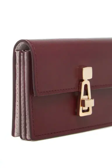 Gabriela Hearst Concertina Card Wallet in Bordeaux & Pink Leather | Thumbnail 5 Gabriela Hearst Concertina Card Wallet in Bordeaux & Pink Leather | Thumbnail 5