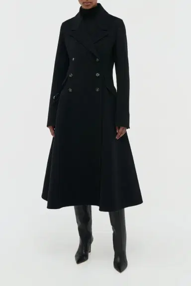 Gabriela Hearst Cantwell Coat in Black Double-face Recycled Cashmere | Thumbnail 2 Gabriela Hearst Cantwell Coat in Black Double-face Recycled Cashmere | Thumbnail 2