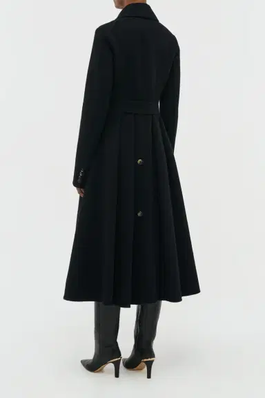 Gabriela Hearst Cantwell Coat in Black Double-face Recycled Cashmere | Thumbnail 4 Gabriela Hearst Cantwell Coat in Black Double-face Recycled Cashmere | Thumbnail 4
