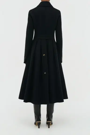 Gabriela Hearst Cantwell Coat in Black Double-face Recycled Cashmere | Thumbnail 5 Gabriela Hearst Cantwell Coat in Black Double-face Recycled Cashmere | Thumbnail 5