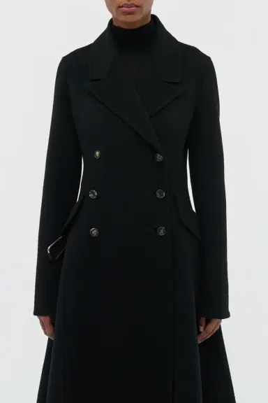 Gabriela Hearst Cantwell Coat in Black Double-face Recycled Cashmere | Thumbnail 6 Gabriela Hearst Cantwell Coat in Black Double-face Recycled Cashmere | Thumbnail 6