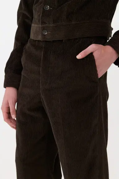 Gabriela Hearst Harold Trouser in Chocolate Fine Cashmere Corduroy | Thumbnail 6 Gabriela Hearst Harold Trouser in Chocolate Fine Cashmere Corduroy | Thumbnail 6