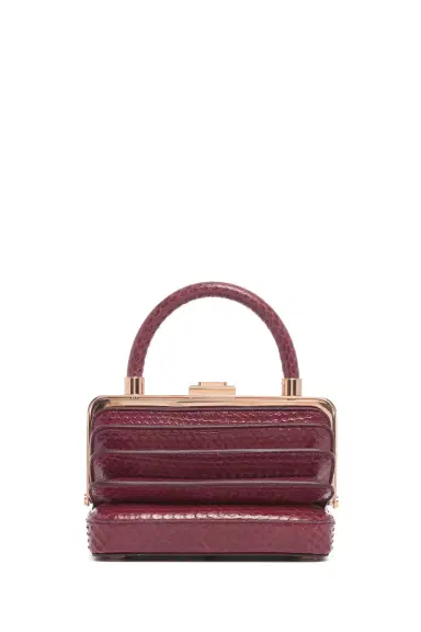Gabriela Hearst Diana Bag in Bordeaux Snakeskin | Thumbnail 2 Gabriela Hearst Diana Bag in Bordeaux Snakeskin | Thumbnail 2