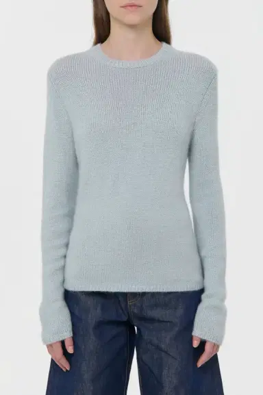Gabriela Hearst Titus Knit Sweater in Light Blue Cashmere | Thumbnail 2 Gabriela Hearst Titus Knit Sweater in Light Blue Cashmere | Thumbnail 2