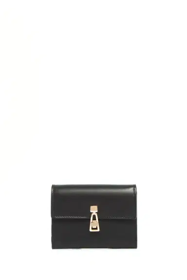 Gabriela Hearst Compact Flat Wallet in Black Leather | Thumbnail 1 Gabriela Hearst Compact Flat Wallet in Black Leather | Thumbnail 1