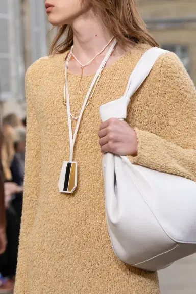 Gabriela Hearst Crescenta Knit Sweater in Hay Silk Cashmere Linen | Thumbnail 3 Gabriela Hearst Crescenta Knit Sweater in Hay Silk Cashmere Linen | Thumbnail 3