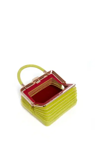 Gabriela Hearst Small Diana Bag in Lime Adamite Snakeskin | Thumbnail 4 Gabriela Hearst Small Diana Bag in Lime Adamite Snakeskin | Thumbnail 4